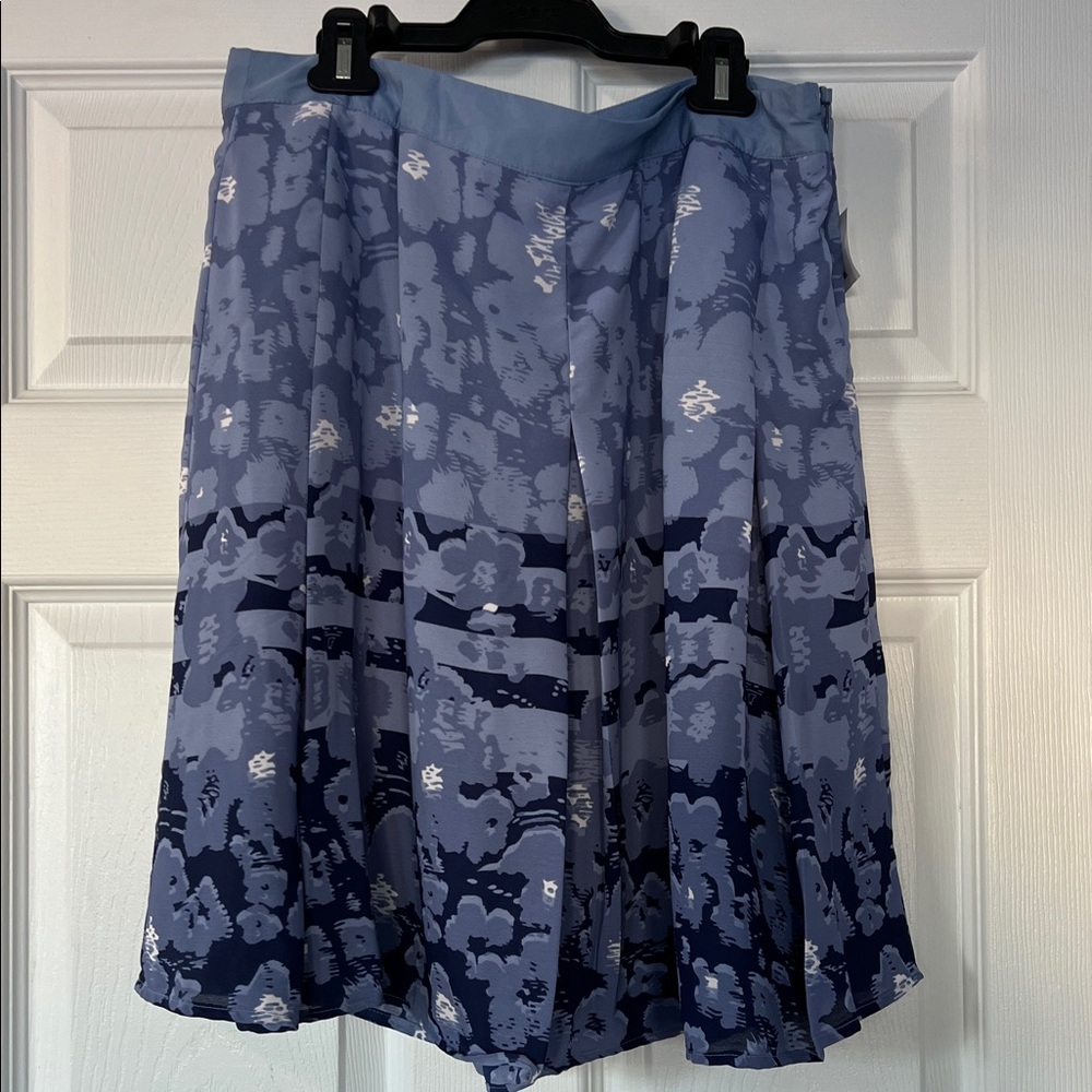 NWT- Ricki's Blue and White A-Line Skirt - Picture 1 of 5